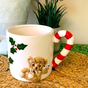 Vintage Lefton Christmas Bear Mug, EUC